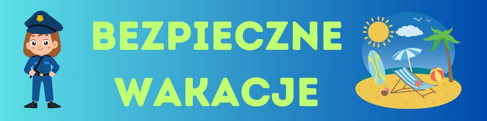 bezpieczne wakacje TŁO