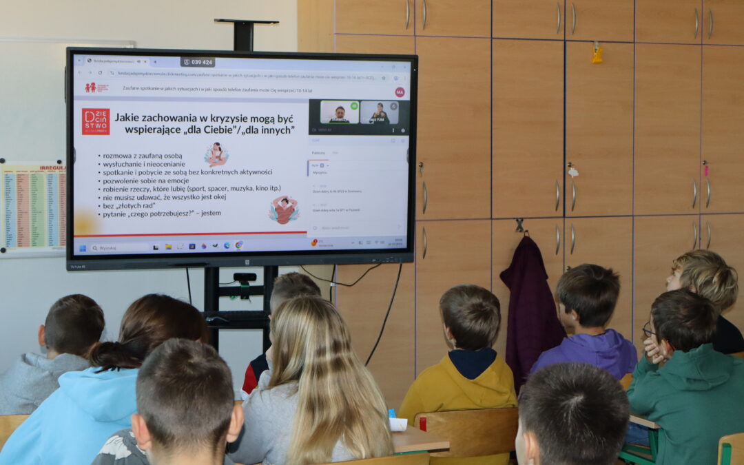 Lekcja online „Zaufane spotkanie – w jakich sytuacjach i w jaki sposób telefon zaufania może Cię wesprzeć?”