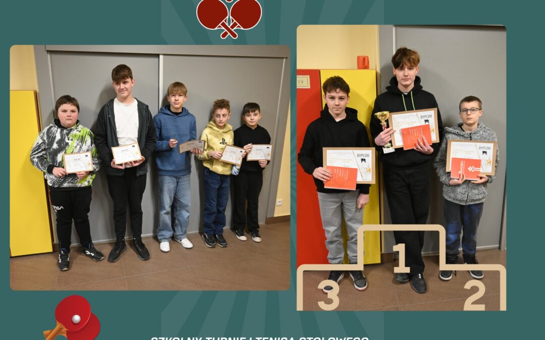 Szkolny Turniej Tenisa Stołowego🏓