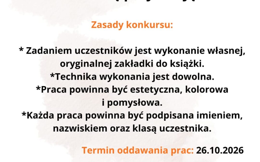 Zachęcamy do udziału w konkursie!